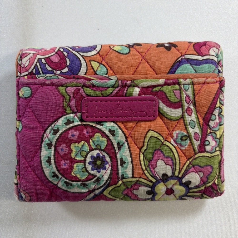 Vera Bradley Pink Floral Tri Fold Wallet